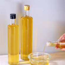 Flint Oil Bottles Dorica 500 ml 250 ml Round Glass Dorica Olive Oil Bottle For Oil Lemoncello Sauces Dressings Beverages